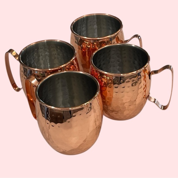 Hammered “Copper” Moscow Mule Mugs Set - Picture 2 of 5